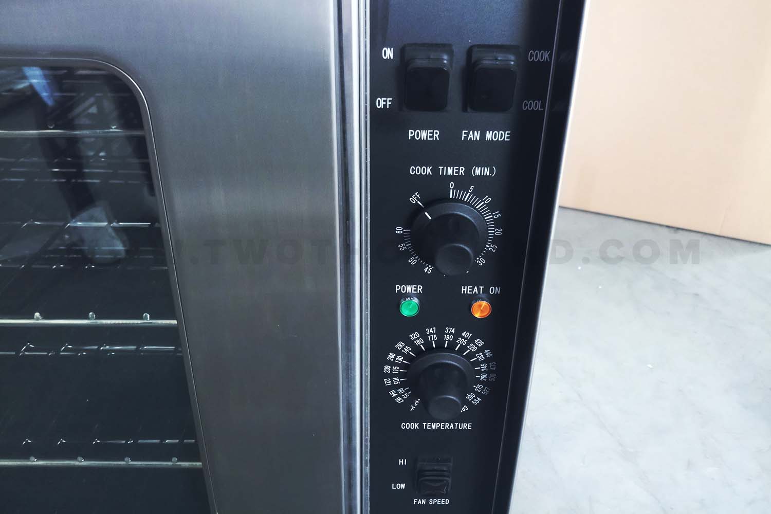 Control Panel of Gas Convection Oven GCO-613 Series