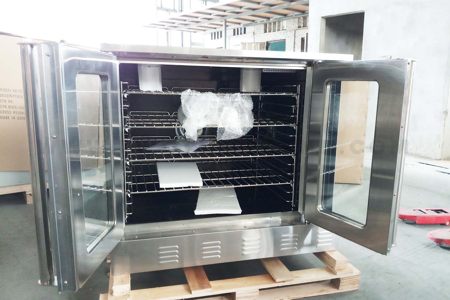 Inside View of Gas Convection Oven GCO-613 Series