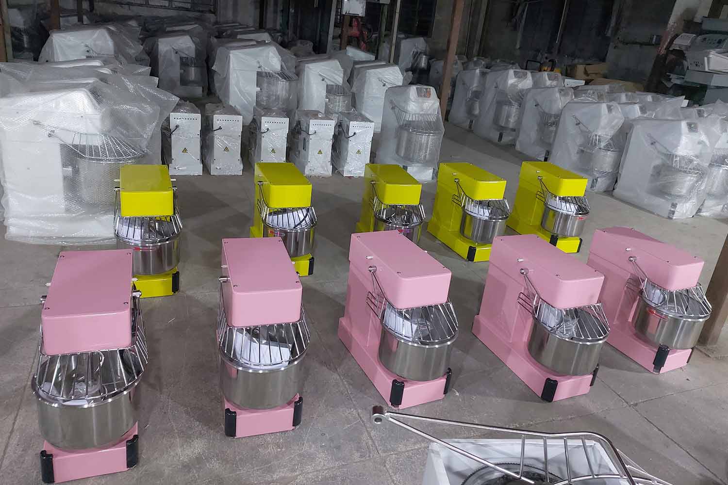 Colorful Dough Mixer Assembly Line