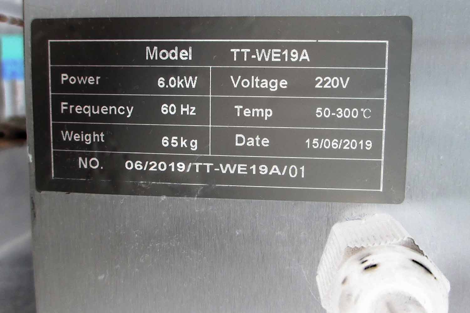 Specification of TT-WE19A