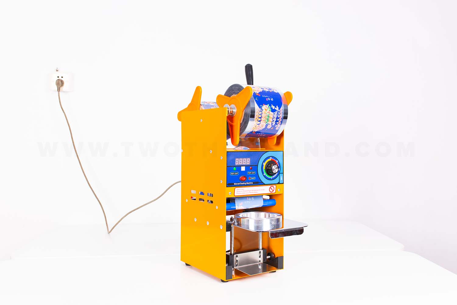 Front View of Manual Cup Sealing Machine