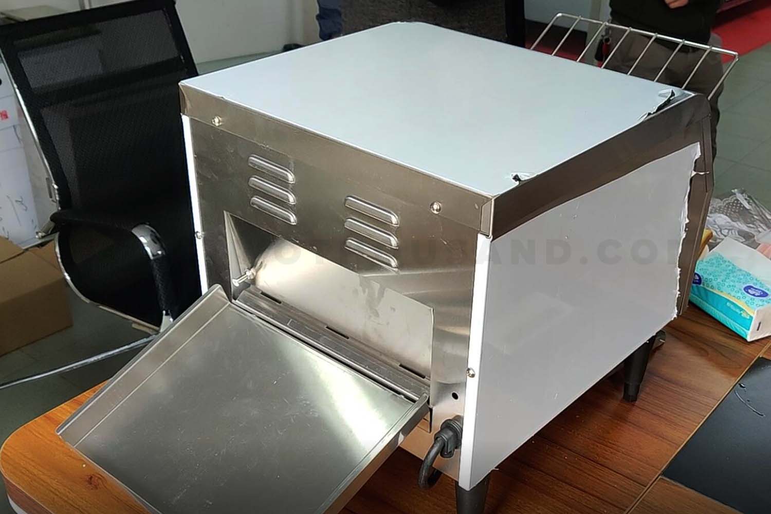 Back View of Commercial Conveyor Toaster