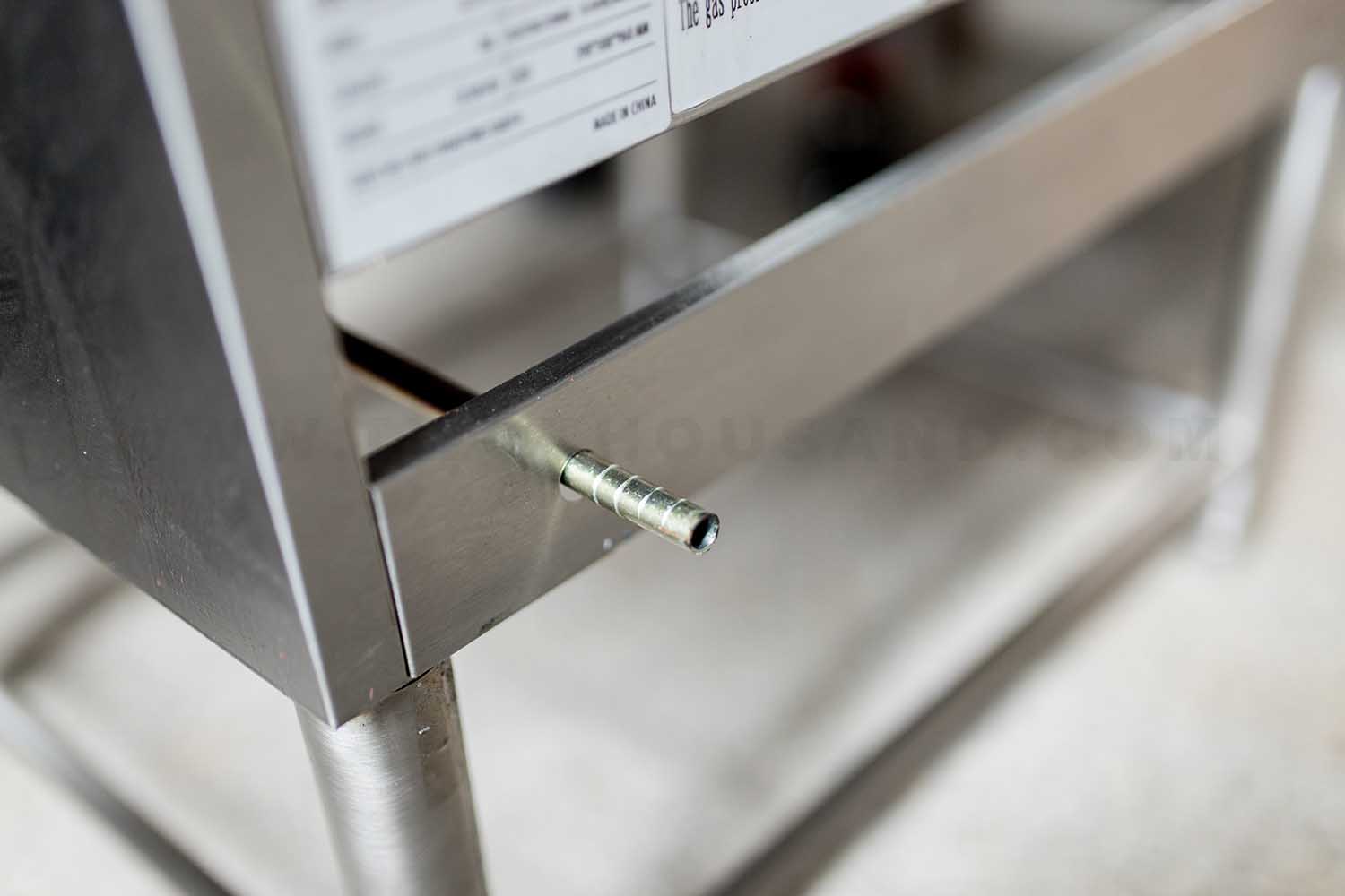 The details of gas fryer