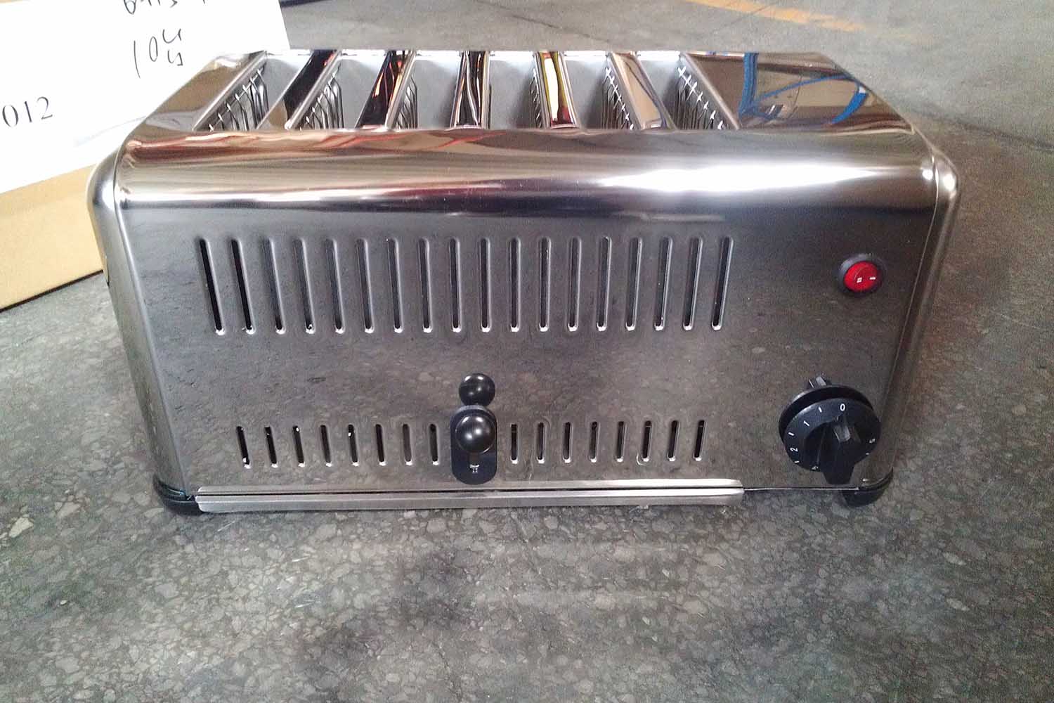 Front View of Commercial Bread Toaster