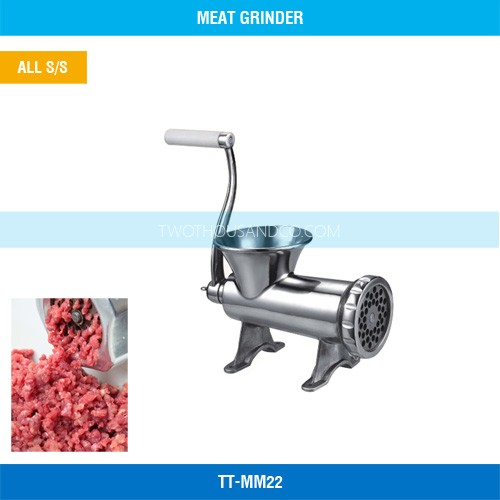 stainless steel hand crank meat grinder