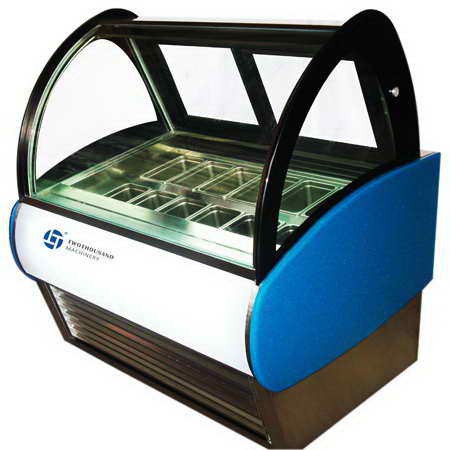 Ice Cream Display Case Freezer Mian View