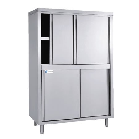 L 1200mm 4 Sliding Doors Upright, Steel Kitchen Cupboard Doors
