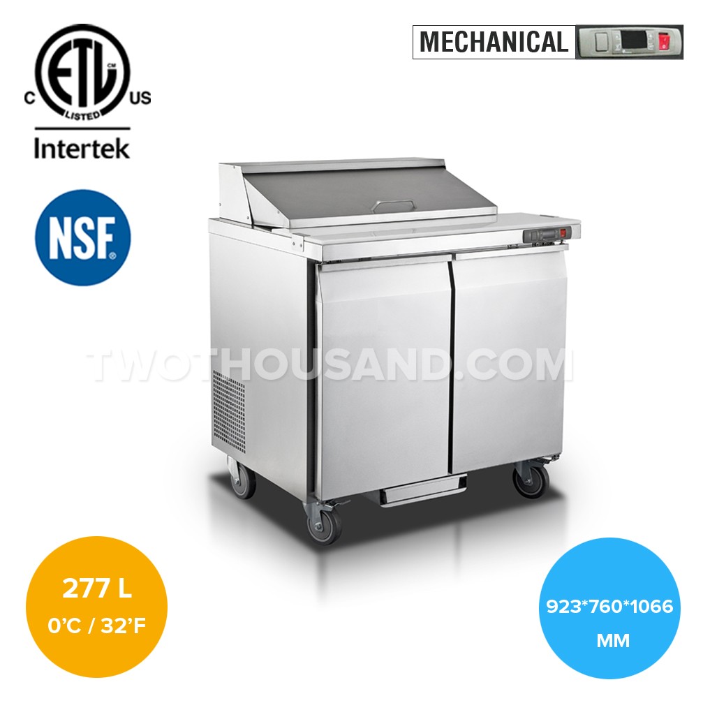 Commercial Prep Table Refrigerator Mian View
