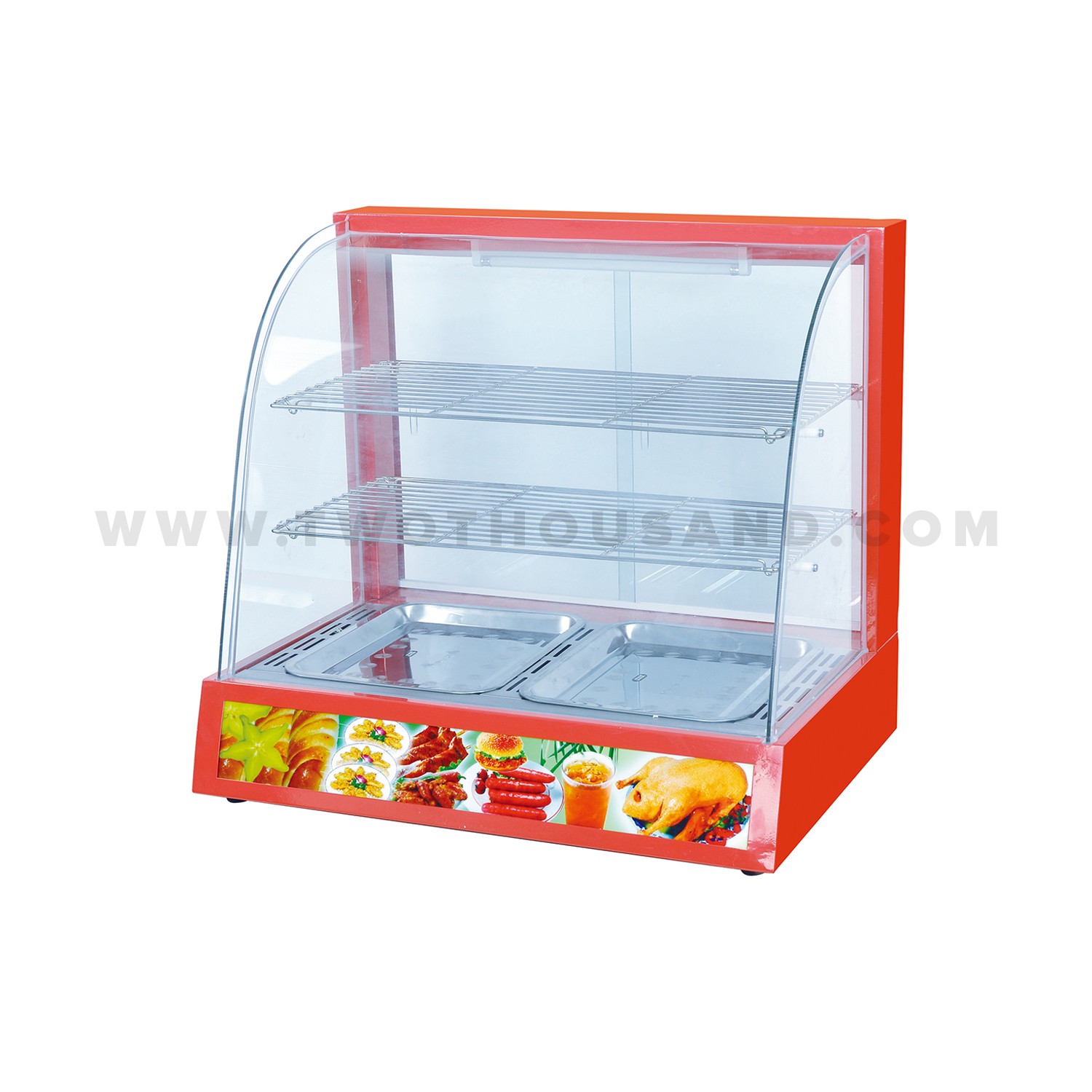 L 660MM Curved Glass Tabletop Commercial Hot Food Display Case TT-WE58  Chinese restaurant equipment manufacturer and wholesaler
