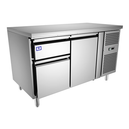 Undercounter Refrigerator Freezer - 1 Door, 2 Drawers, CE, TT-BC283A-3