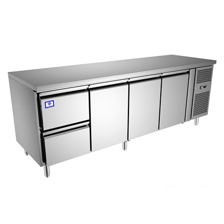 Undercounter Refrigerator Freezer - CE, 3 Doors, 2 Drawers, TT-BC283C-2