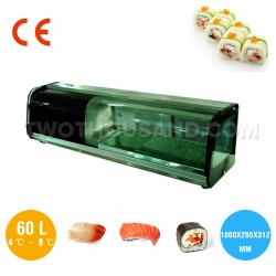 Sushi Refrigerated Display Case Mian View