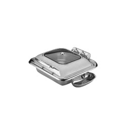 Glass Top Stainless Steel Square Chafer TT-YD-F017