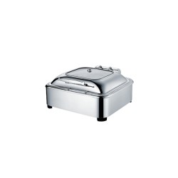 Glass Top Stainless Steel Square Chafing Dishes TT-YD-L017