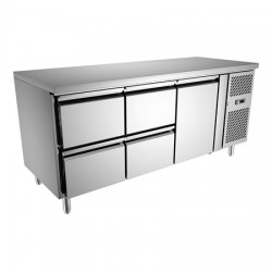 Undercounter Refrigerator Freezer - 1 Door, 4 Drawers, CE, TT-BC283B-5