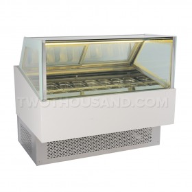 1730L X 1250H MM GN Pan Gelato Ice Cream Display Freezer TT-SP225C