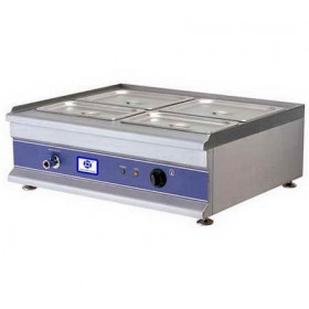 2 + 2 Pans Electric Stainless Steel Counter Top Bain Marie TT-WE1248