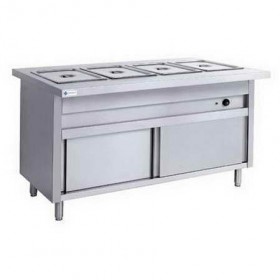 4 GN Pan Commercial Bain Marie Food Warmer With Cabinet TT-WE1360B