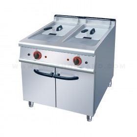 42L 2 Tanks with Cabinet Commercial Electric Fryer TT-WE154B