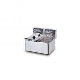 Digital Controls 2X4 Liters 2+2KW Electric Countertop Fryer TT-WE269AD