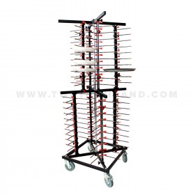 80 Plates H 460MM Vertical Collapsible Mobile Pizza Plate Trolley TT-BU145