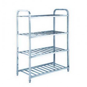 4 Tiers L1200XW500 MM Stainless Steel Restaurant Ladder Shelving TT-BC316A-1