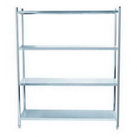 4 Tiers L1200XW600 MM Stainless Steel Restaurant Shelving TT-BC312D