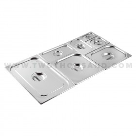 GN1/1 530X325X15 MM Stainless Steel Steam Table Pan Cover TT-811-L