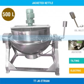 500L Dia. 1100mm with Agitator Electric Tilting Jacketed Kettle TT-JK-ETR500