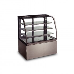 1200MM 530L 4 Shelves Curved Glass Refrigerated Display Case TT-MD79B