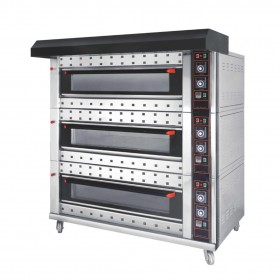 3 Decks 12 Trays 400X600mm 0.3KW 350°C Professional Gas Baking Oven TT-O201