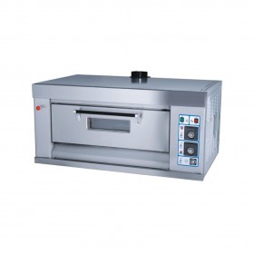 1 Deck 2 Trays 600X400mm 75W 350°C Professional Gas Baking Oven TT-O37A
