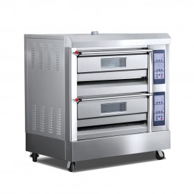 2 Decks 4 Trays 600X400MM 350°C Professional Gas Baking Oven TT-O38C