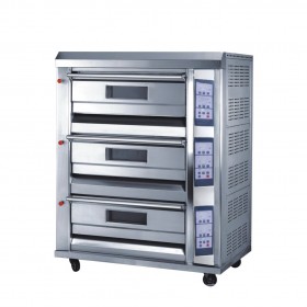 3 Decks 6 Trays Front S/S 350°C CE Commercial Electric Baking Oven TT-O39E
