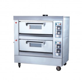 2 Decks 4 Trays 600X400mm 150W 350°C Professional Gas Baking Oven TT-O37B