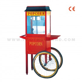 8 oz. CE Teflon Pot Commercial Red Popcorn Machine with Cart TT-P8H