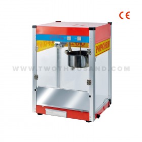 8 oz. CE Teflon Pot Commercial Red Popcorn Popper Machine TT-P8J