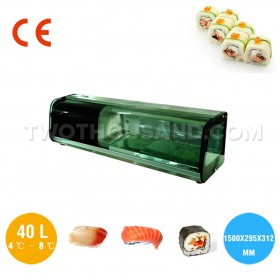 1500MM Tabletop Curved Glass Sushi Refrigerated Display Case TT-SG15