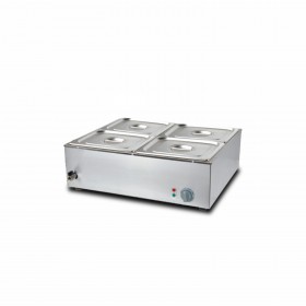 1/2x4" x 4 Pan Electric Stainless Steel Counter Top Bain Marie TT-WE121