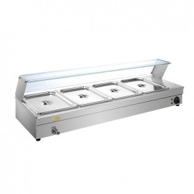 4 Pans Electric Glass Cover Counter Top Bain Marie TT-WE1244