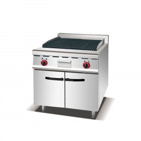 Commercial Electric Lava Rock Grill with Cabinet TT-WE153D