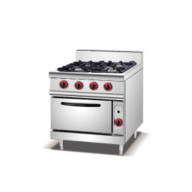 4 Burners Commercial Gas Stove with Gas Oven TT-WE157C