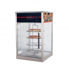 4 Shelves Square Glass Commercial Pizza Warmer Display Case TT-WE52D