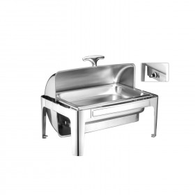 9L 635x425x440 MM Rectangular Stainless Steel Roll Top Chafing Dish TT-YD-723R
