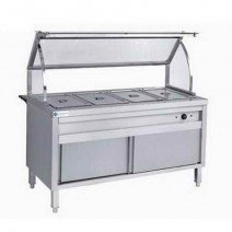 6 GN Pan Glass Cover Commercial Bain Marie Food Warmer TT-WE1200C
