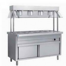 3 GN Pan Commercial Bain Marie Food Warmer With Lamps TT-WE1361A