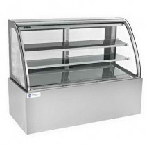 2℃~8℃ 290L 3 Shelves CE Curved Glass Bakery Display Cabinet TT-MD125A