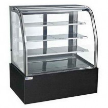 L900 X H1410 MM 4 Shelves CE Black Bakery Display Cabinet TT-MD128A