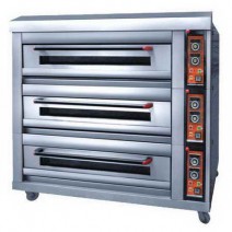 3 Deck 12 Trays 600X400MM 27KW Commercial Electric Baking Oven TT-O200