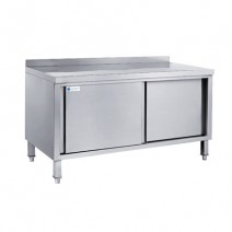 L1800XW800 MM With Splashback Stainless Steel Kitchen Work Cabinet TT-BC315C-3